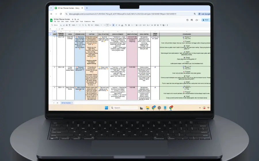Preview Planner 30 Hari